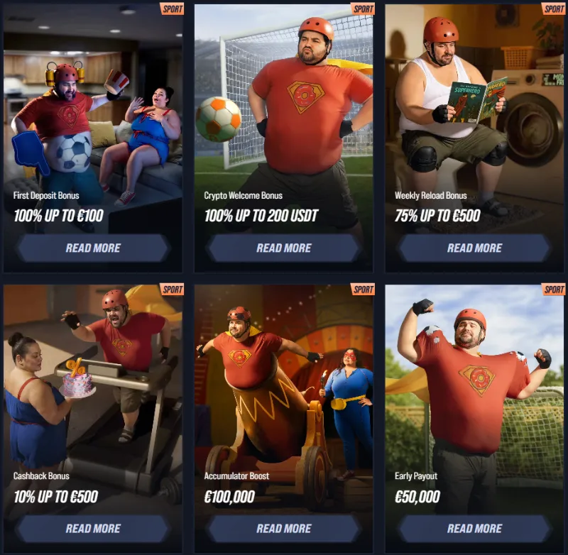 sport bonus vegashero